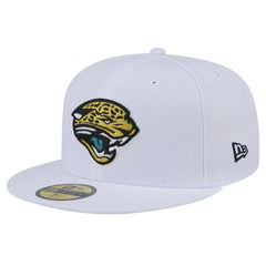 Jacksonville Jaguars New Era Throwback Logo Omaha 59FIFTY Fitted Hat - White cheap