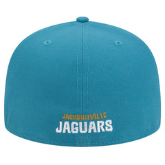 Jacksonville Jaguars New Era Throwback Crawl Omaha 59FIFTY Fitted Hat - Teal sale