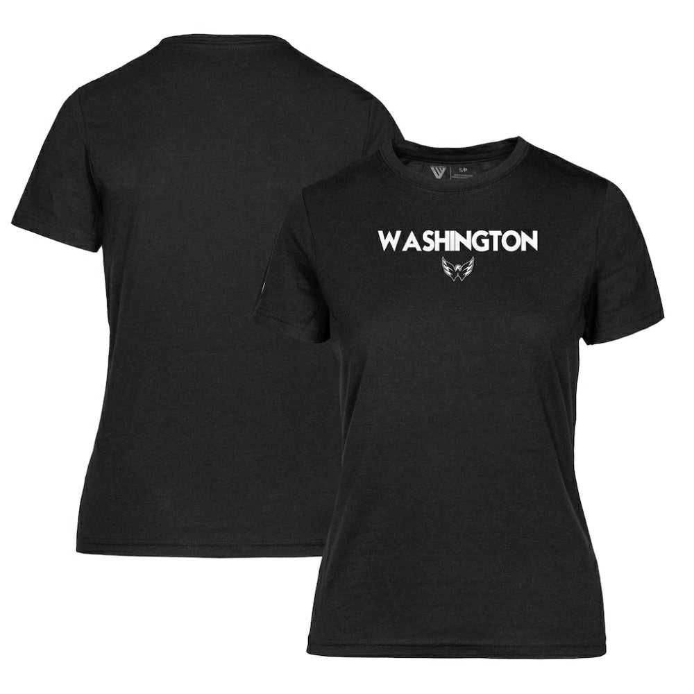 Washington Capitals Levelwear Women's Maddox City Capsule T-Shirt - Black T-shirts