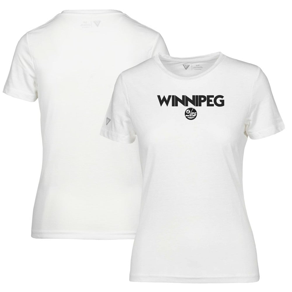 Winnipeg Jets Levelwear Women's Maddox City Capsule T-Shirt - White T-shirts