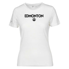Edmonton Oilers Levelwear Women's Maddox City Capsule T-Shirt - White T-shirts