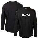 Seattle Kraken Levelwear Oscar City Capsule Long Sleeve T-Shirt - Black T-shirts