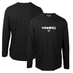 Winnipeg Jets Levelwear Oscar City Capsule Long Sleeve T-Shirt - Black T-shirts