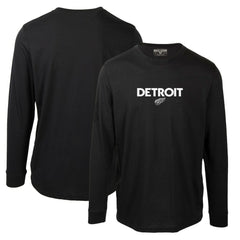 Detroit Red Wings Levelwear Oscar City Capsule Long Sleeve T-Shirt - Black T-shirts