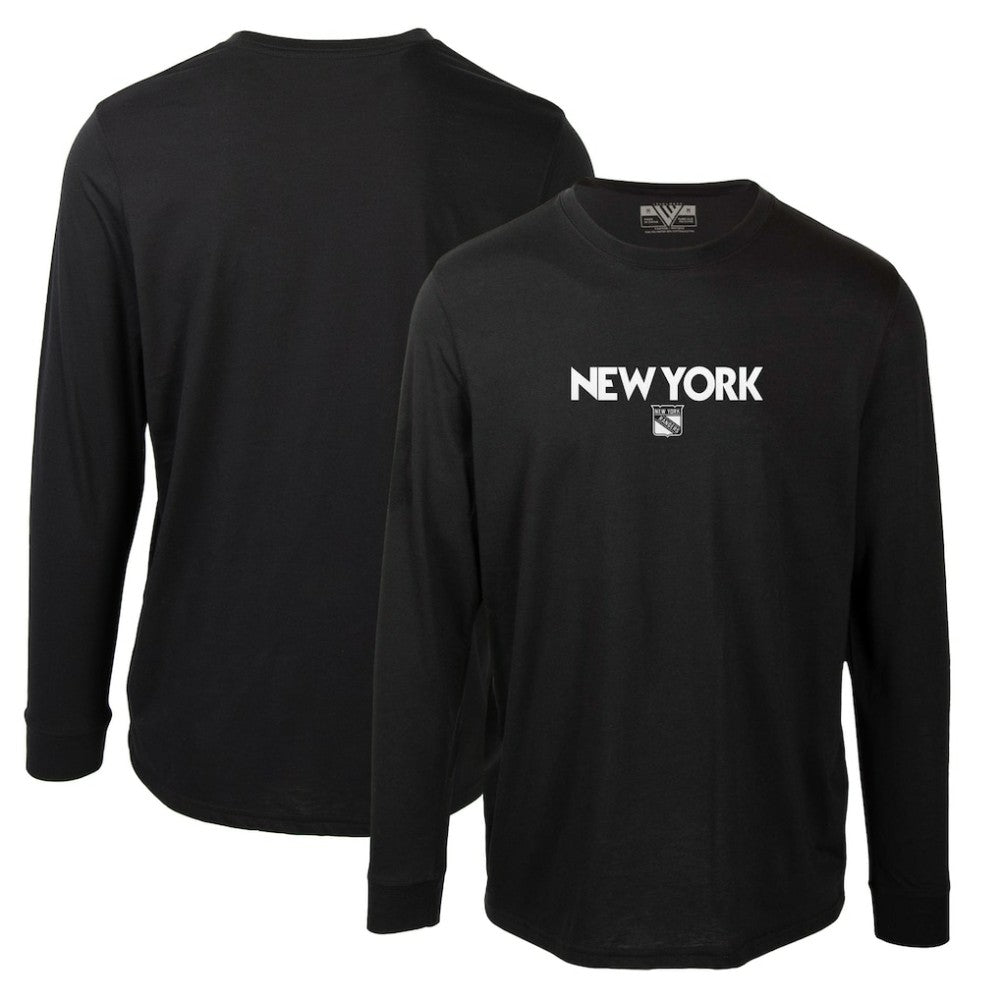 New York Rangers Levelwear Oscar City Capsule Long Sleeve T-Shirt - Black T-shirts