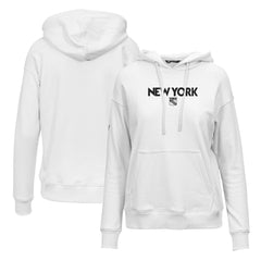 New York Rangers Levelwear Women's Adorn City Capsule Pullover Hoodie - White Hoodies