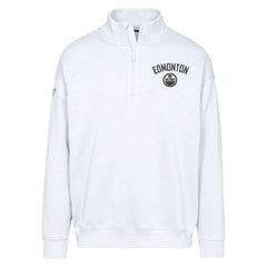 Edmonton Oilers Levelwear Murray City Capsule Quarter-Zip Sweatshirt - White Sweatshirts