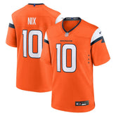 Bo Nix Denver Broncos Player Game Jersey - Orange on sale