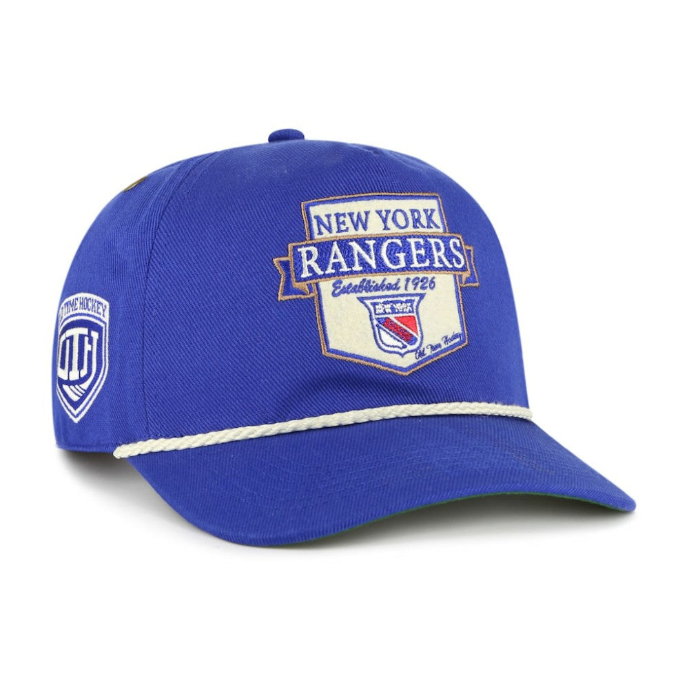 New York Rangers '47 Old Time Hockey Rafter Sure Shot Hitch Adjustable Hat - Blue Hats