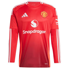 Manchester United 2024/25 Home Long Sleeve Replica Custom Jersey - Red discount