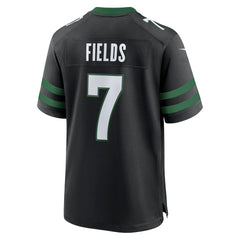 Justin Fields New York Jets Game Jersey - Stealth Black discount