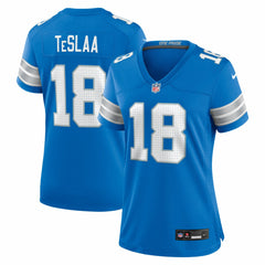 Isaac TeSlaa Detroit Lions Women's Game Player Jersey - Blue for sale