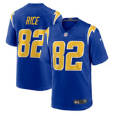 Brenden Rice Los Angeles Chargers 2nd Alternate Game Player Jersey - Royal sale
