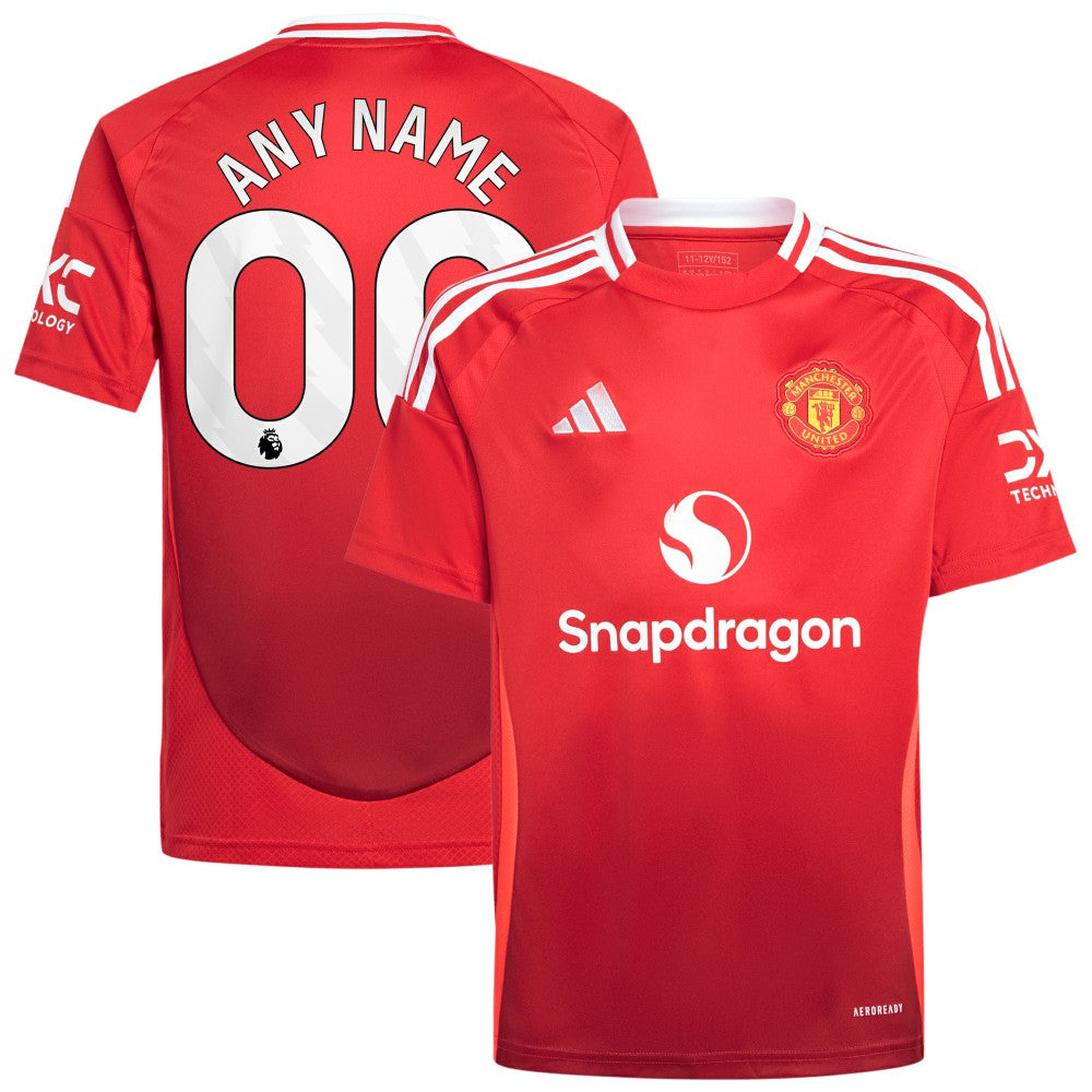 Manchester United Youth 2024/25 Home Replica Custom Jersey - Red cheap