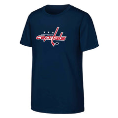 Washington Capitals Youth Primary Logo T-Shirt - Navy T-shirts