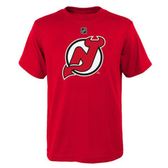 New Jersey Devils Youth Primary Logo T-Shirt - Red T-shirts