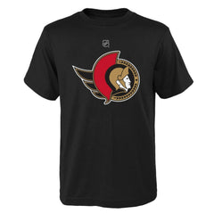Ottawa Senators Youth Primary Logo T-Shirt - Black T-shirts