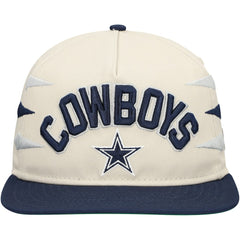 Dallas Cowboys New Era Athletic Golfer Adjustable Hat - Stone/Navy for sale