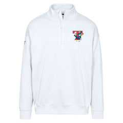 Toronto Blue Jays Levelwear Murray Core Logo Quarter-Zip Pullover Top White
