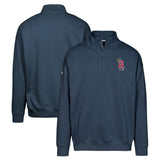Los Angeles Angels Levelwear Murray Core Logo Quarter-Zip Pullover Top Navy