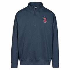 Los Angeles Angels Levelwear Murray Core Logo Quarter-Zip Pullover Top Navy
