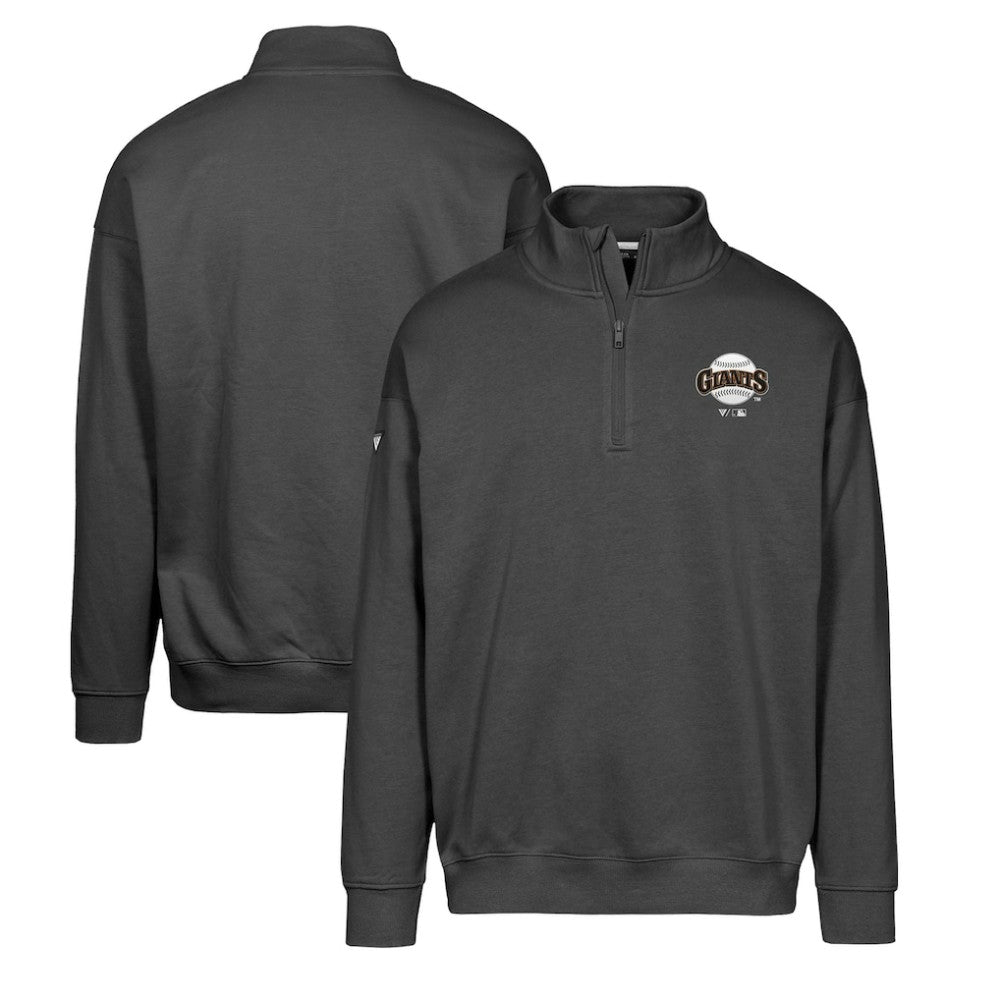 San Francisco Giants Levelwear Murray Core Logo Quarter-Zip Pullover Top Black