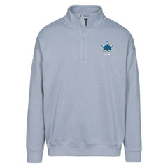 Seattle Mariners Levelwear Murray Core Logo Quarter-Zip Pullover Top Gray