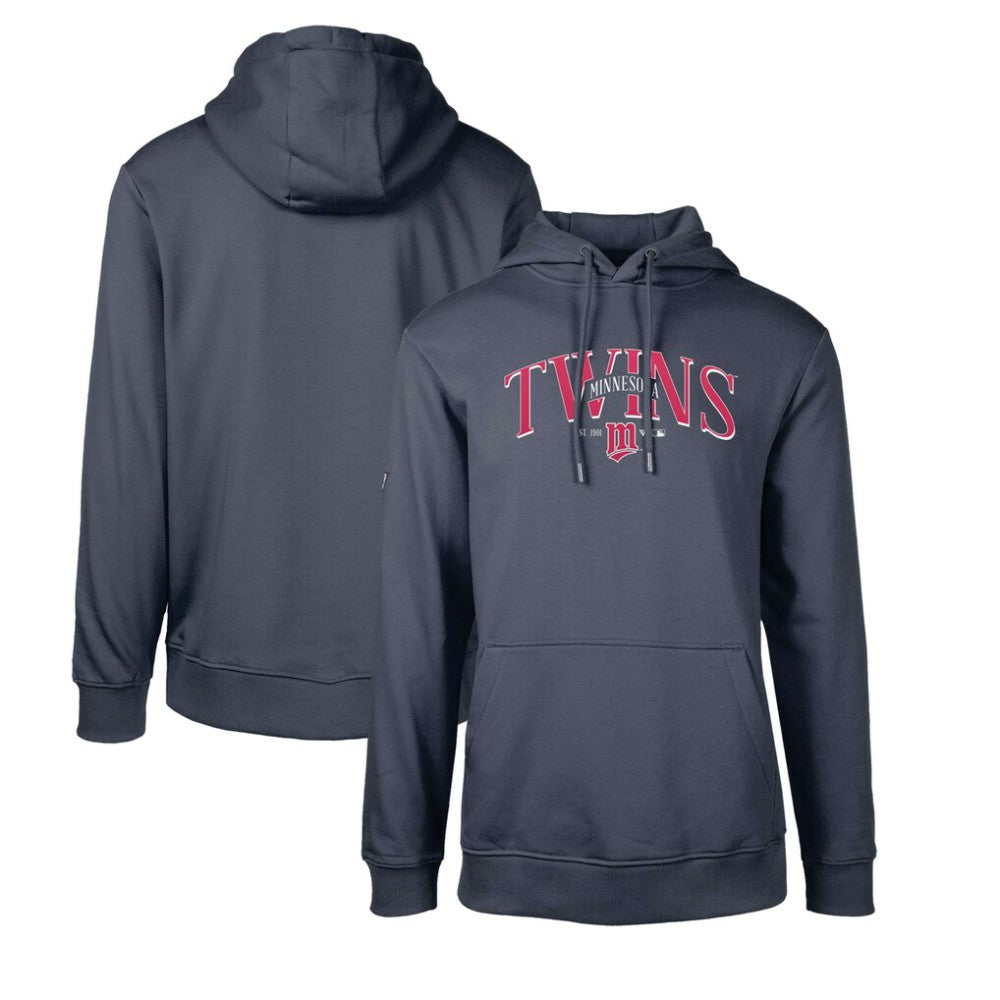 Minnesota Twins Levelwear Cooperstown Collection Podium Retro Spellout Pullover Hoodie Navy