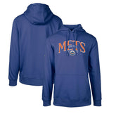 New York Mets Levelwear Cooperstown Collection Podium Retro Spellout Pullover Hoodie Royal