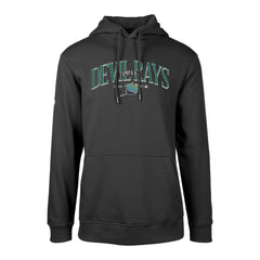 Tampa Bay Rays Levelwear Cooperstown Collection Podium Retro Spellout Pullover Hoodie Black