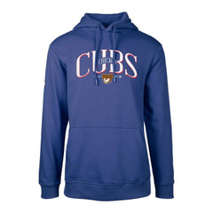 Chicago Cubs Levelwear Cooperstown Collection Podium Retro Spellout Pullover Hoodie Royal