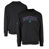 Arizona Diamondbacks Levelwear Zane Cooperstown Collection Retro Spellout Pullover Sweatshirt Black
