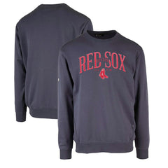 Boston Red Sox Levelwear Zane Cooperstown Collection Retro Spellout Pullover Sweatshirt Navy