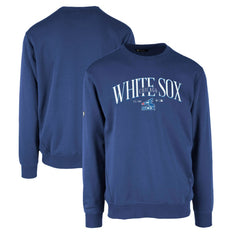 Chicago White Sox Levelwear Zane Cooperstown Collection Retro Spellout Pullover Sweatshirt Royal