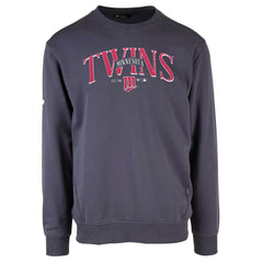 Minnesota Twins Levelwear Zane Cooperstown Collection Retro Spellout Pullover Sweatshirt Navy