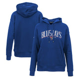 Toronto Blue Jays Levelwear Women's Adorn Cooperstown Collection Retro Spellout Pullover Hoodie Royal