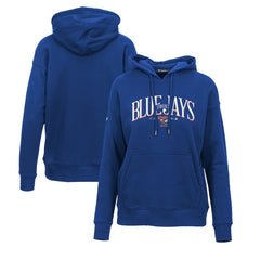 Toronto Blue Jays Levelwear Women's Adorn Cooperstown Collection Retro Spellout Pullover Hoodie Royal