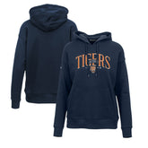 Detroit Tigers Levelwear Women's Adorn Cooperstown Collection Retro Spellout Pullover Hoodie Navy
