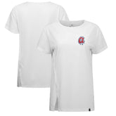 Atlanta Braves Levelwear Women's Influx Cooperstown Core Logo T-Shirt White