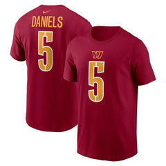 Jayden Daniels Washington Commanders Name & Number T-Shirt - Burgundy outlet