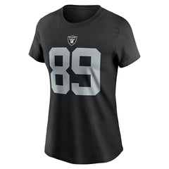 Brock Bowers Las Vegas Raiders Women's Player Name & Number T-Shirt - Black discount