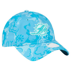 Miami Dolphins New Era Women's Trippy 9TWENTY Adjustable Hat - Aqua on sale