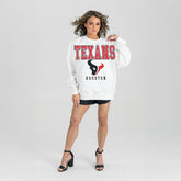 Houston Texans Gameday Couture Women's Sunday Drives Oversized Crewneck Pullover Sweatshirt - White online