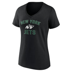 New York Jets Women's Victory Arch V-Neck T-Shirt - Black discount