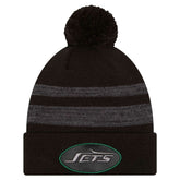 New York Jets New Era Black Dispatch Cuffed Knit Hat with Pom online