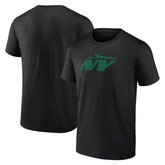 New York Jets Secondary Logo Lightweight T-Shirt - Black cheap