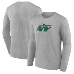 New York Jets Secondary Logo Long Sleeve T-Shirt - Gray for sale