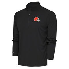 Cleveland Browns Antigua Tribute Quarter-Zip Pullover Top - Black online
