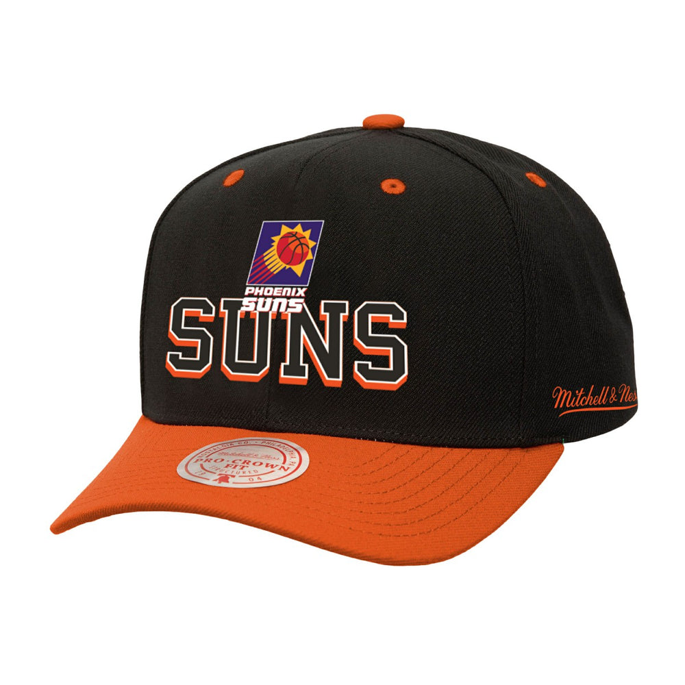 Phoenix Suns Backside Script Two-Tone Pro Crown Adjustable Hat - Black/Orange sale