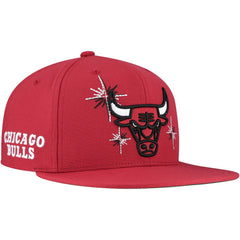 Chicago Bulls Starlight Snapback Hat - Red on sale